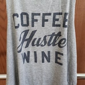 Coffee Hustle Wine Athletic Tank
